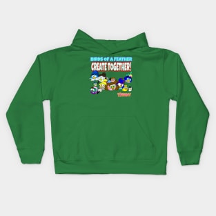 TIFFANY: Birds of a Feather, Create Together Kids Hoodie